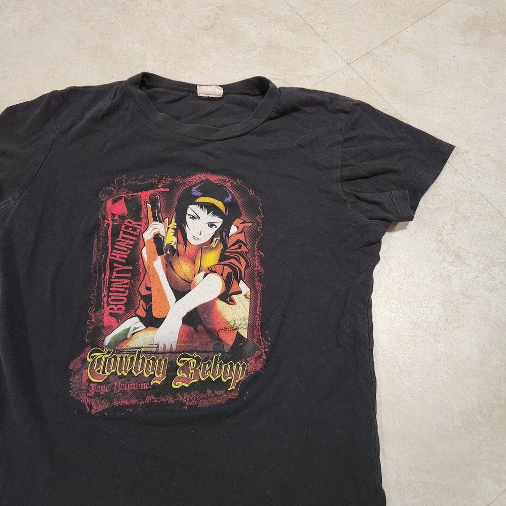 VTG 2000 Cowboy‎ Bebop Womens XS Girls XL Anime Faye Valentine Graphic T Shirt